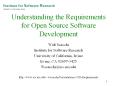 Understanding the Requirements for Open Source Software Development PowerPoint PPT Presentation