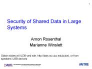 Security of Shared Data in Large Systems