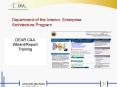 Department of the Interior, Enterprise Architecture Repository DEAR PowerPoint PPT Presentation