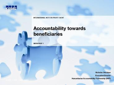 Accountability towards beneficiaries