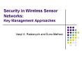 Security in Wireless Sensor Networks: Key Management Approaches PowerPoint PPT Presentation
