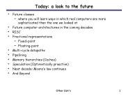 Today: a look to the future