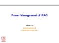 Power Management of iPAQ PowerPoint PPT Presentation