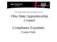 Ohio State Apprenticeship Council PowerPoint PPT Presentation