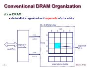 Conventional DRAM Organization