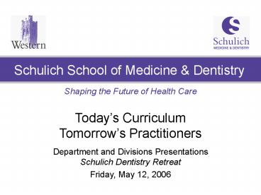 Schulich School of Medicine