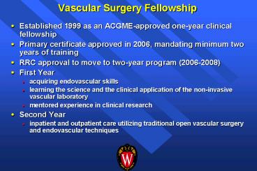 Vascular Surgery Fellowship