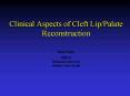 Clinical Aspects of Cleft LipPalate Reconstruction PowerPoint PPT Presentation