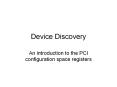 Device Discovery PowerPoint PPT Presentation