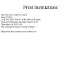 Print Instructions PowerPoint PPT Presentation