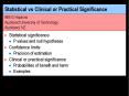 Statistical vs Clinical or Practical Significance PowerPoint PPT Presentation