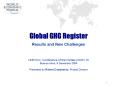 Global GHG Register Results and New Challenges UNFCCC, Conference of the Parties COP 10 Buenos Aires PowerPoint PPT Presentation