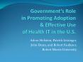 Governments Role in Promoting Adoption PowerPoint PPT Presentation