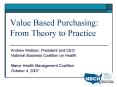 Value Based Purchasing: From Theory to Practice PowerPoint PPT Presentation