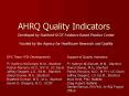 AHRQ Quality Indicators PowerPoint PPT Presentation