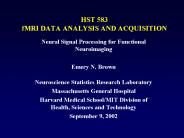HST 583 fMRI DATA ANALYSIS AND ACQUISITION