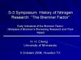 S-3 Symposium: History of Nitrogen Research:  PowerPoint PPT Presentation