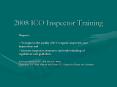 2008 ICO Inspector Training PowerPoint PPT Presentation