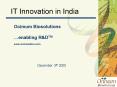 IT Innovation in India PowerPoint PPT Presentation