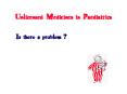 Unlicensed Medicines in Paediatrics PowerPoint PPT Presentation