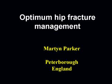 Martyn Parker Peterborough England