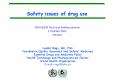 Safety issues of drug use PowerPoint PPT Presentation