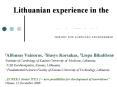Lithuanian experience in the ITEA2 PowerPoint PPT Presentation
