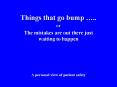 Things that go bump '' PowerPoint PPT Presentation