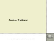 Developer Enablement