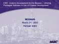 ERP: Custom Development for the Masses Utilizing Packaged Software in Lieu of Custom Development PowerPoint PPT Presentation
