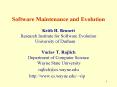 Software Maintenance and Evolution PowerPoint PPT Presentation