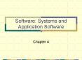 Software: Systems and Application Software PowerPoint PPT Presentation