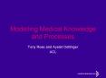 Modelling Medical Knowledge and Processes PowerPoint PPT Presentation