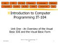 Introduction%20to%20Computer%20Programming%20IT-104 PowerPoint PPT Presentation