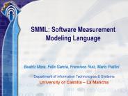 SMML: Software Measurement Modeling Language