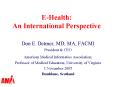 EHealth: An International Perspective PowerPoint PPT Presentation