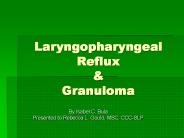 Laryngopharyngeal Reflux