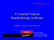 A General Purpose Brachytherapy Software