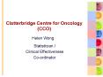 Clatterbridge Centre for Oncology CCO PowerPoint PPT Presentation