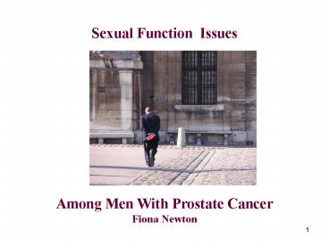 Sexual Function Issues