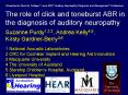 Presented at Renwick College 7 June 2002 Auditory Neuropathy Diagnosis and Management Conference The PowerPoint PPT Presentation