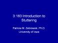 3:183 Introduction to Stuttering PowerPoint PPT Presentation