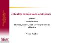 eHealth: Innovations and Issues PowerPoint PPT Presentation