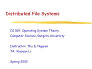 Distributed File Systems