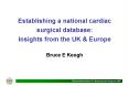 Establishing a national cardiac surgical database: Insights from the UK PowerPoint PPT Presentation