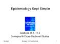 Epidemiology Kept Simple PowerPoint PPT Presentation