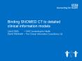 Binding SNOMED CT to detailed clinical information models PowerPoint PPT Presentation