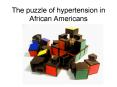 The puzzle of hypertension in African Americans PowerPoint PPT Presentation
