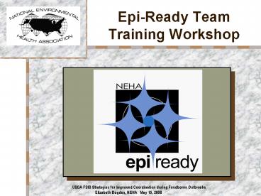 EpiReady Team Training Workshop