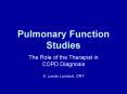 Pulmonary Function Studies PowerPoint PPT Presentation